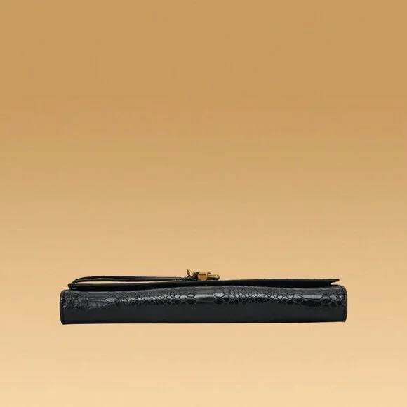 Black Preppy Women's Envelope Handbag - Picture 3 of 8